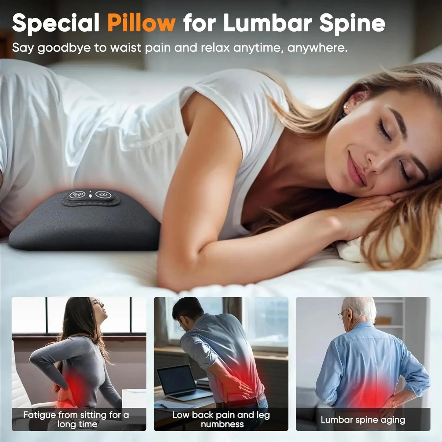 Massage Lumbar Pillow