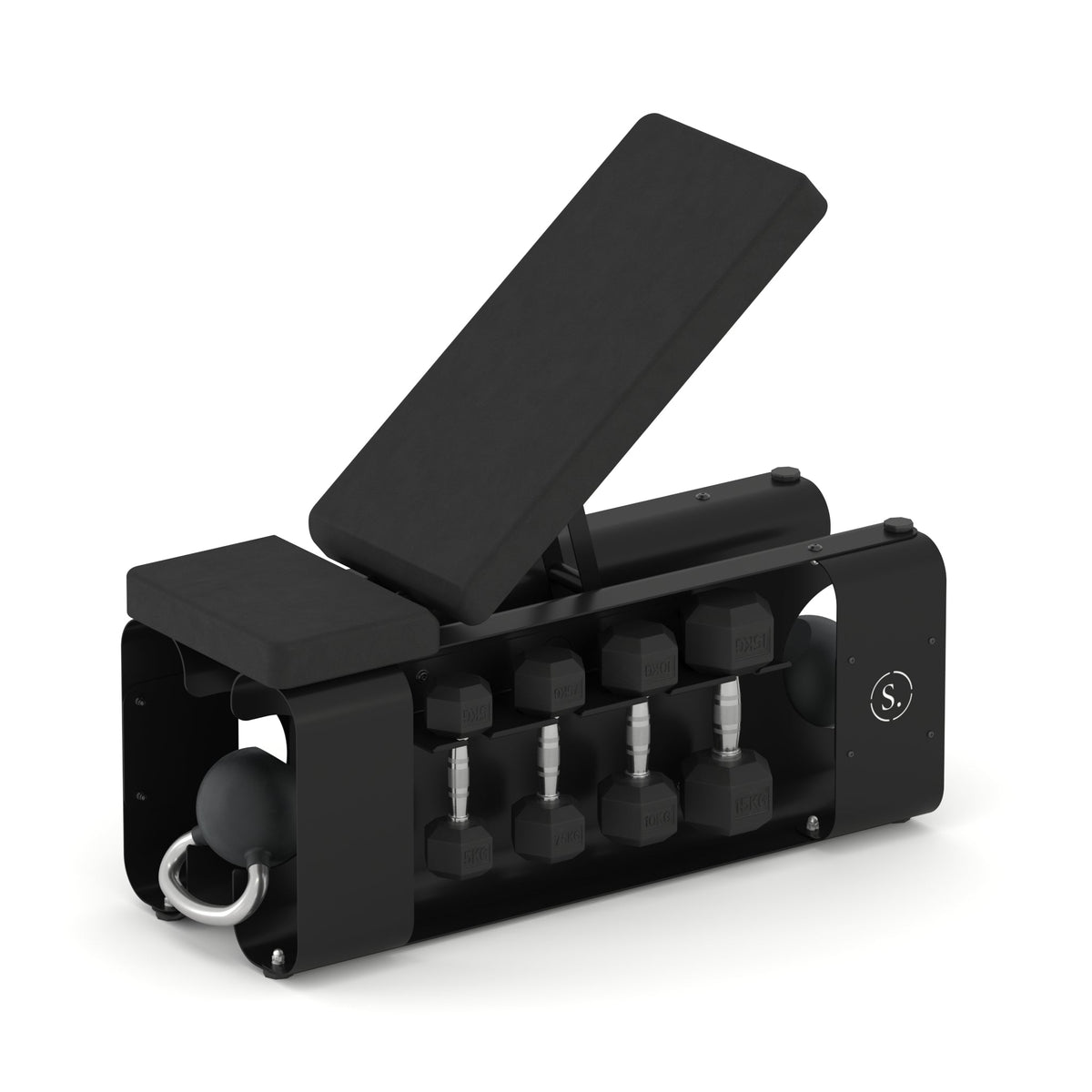 SOLO Signature adjustable storage bench in black